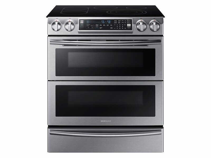 5.8 cu. ft. Slide-In Electric Range with Flex Duo™ & Dual Door NE58K9850WS