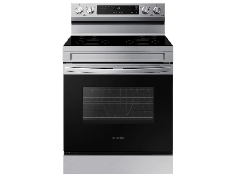 6.3 cu. ft. Smart Freestanding Electric Range with Steam Clean in Stainless Steel NE63A6111SSAA