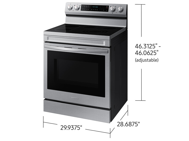 6.3 cu. ft. Smart Freestanding ENERGY STAR® Certified Electric Range with Air Fry and Griddle in Stainless Steel NE63D6711SRAA