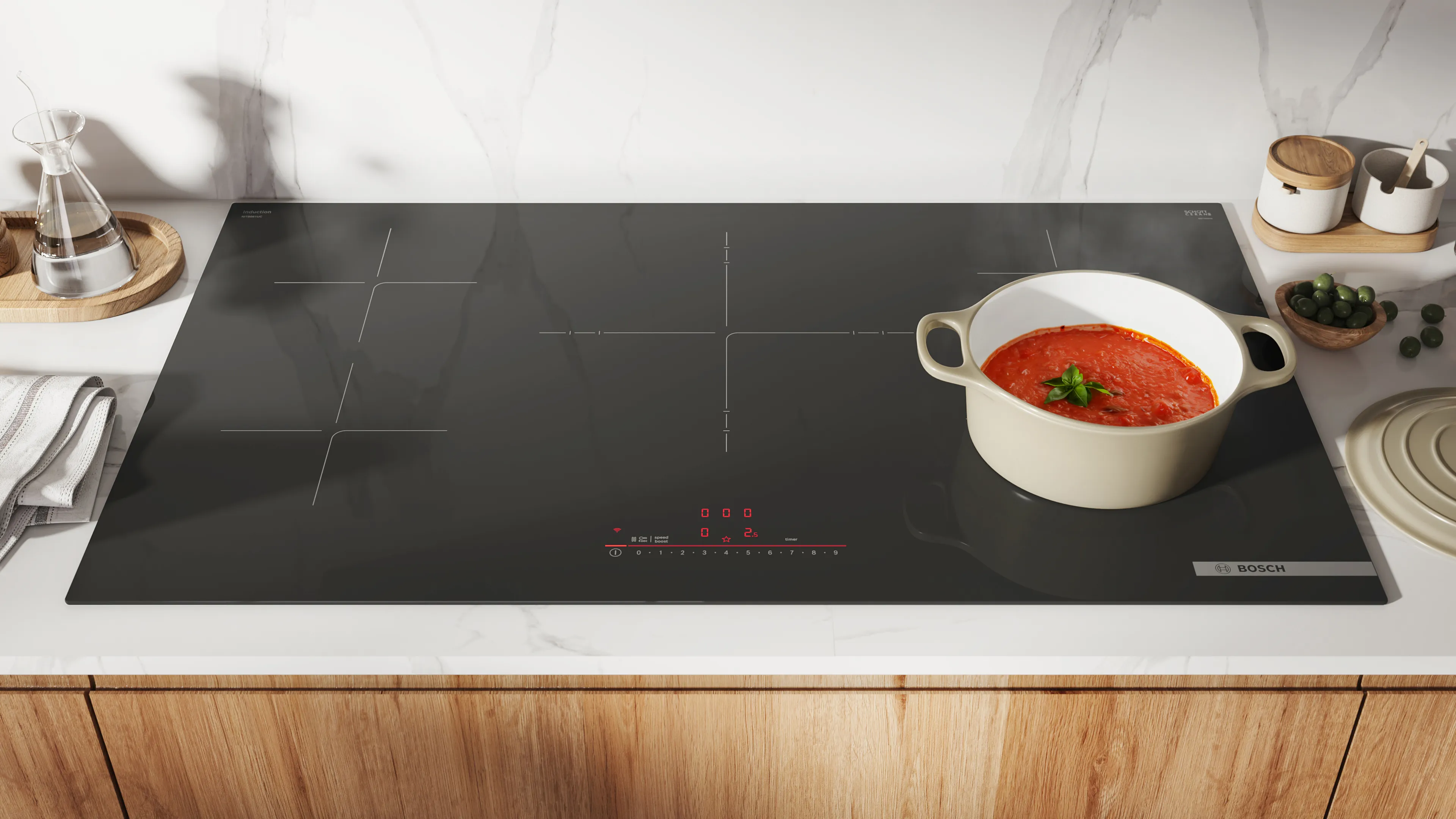 500 Series Induction Cooktop 36'' Without Frame NIT5663UC