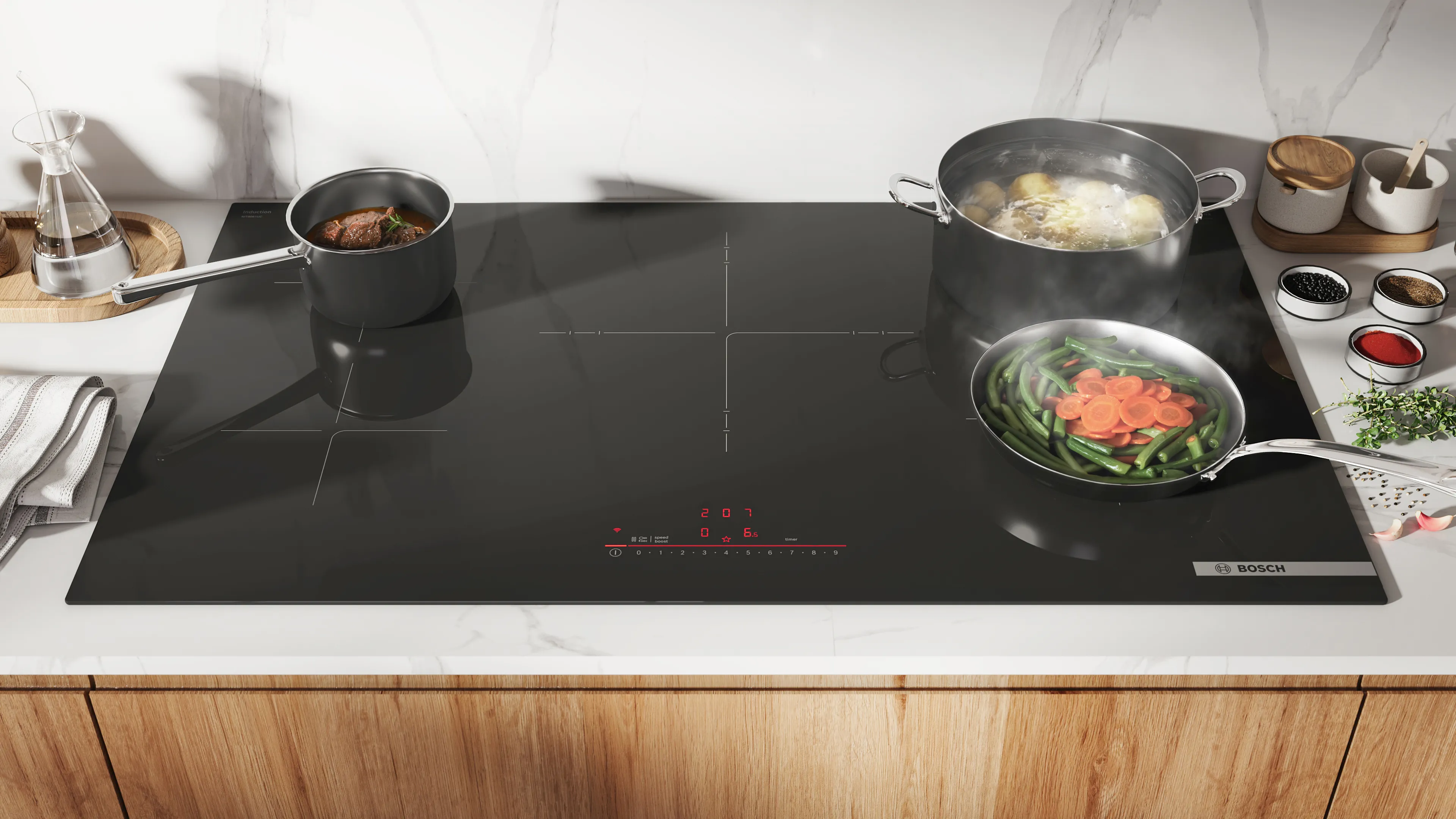 500 Series Induction Cooktop 36'' Without Frame NIT5663UC