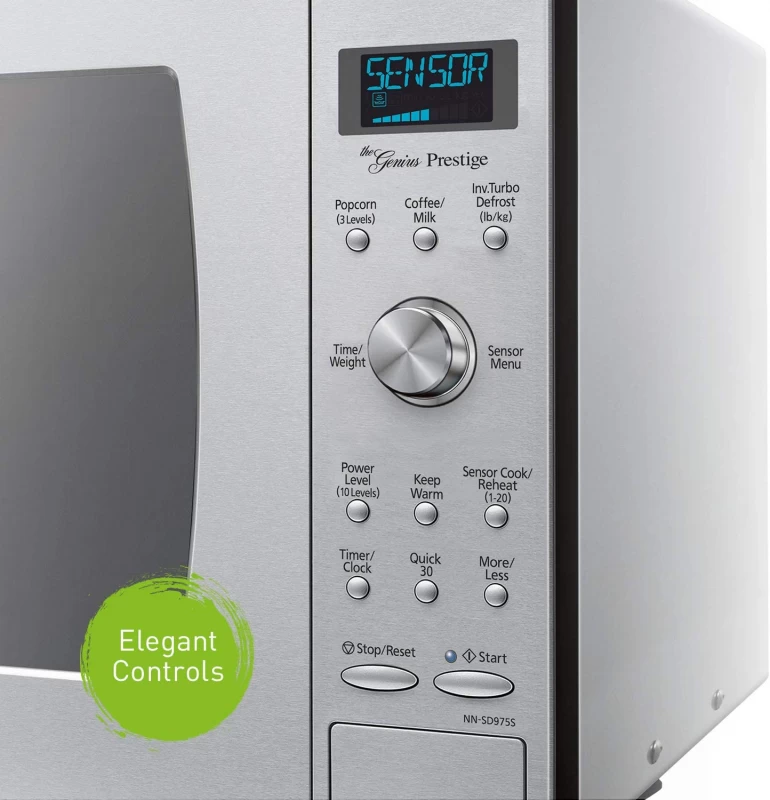 2.2 CuFt 1250 Watt SD975S Microwave with Cyclonic Wave Inverter NNSD975S