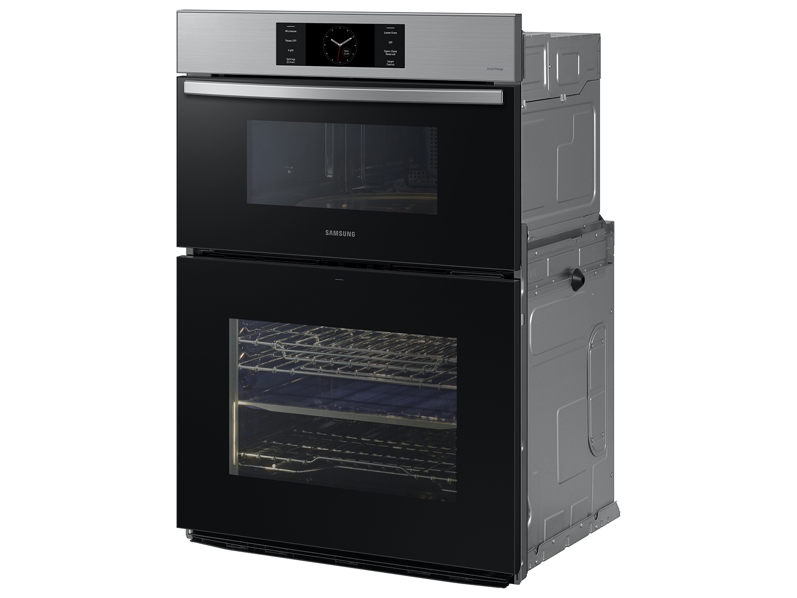 Bespoke 30" Microwave Combination Wall Oven with with Flex Duo™ in Stainless Steel NQ70CG700DSRAA