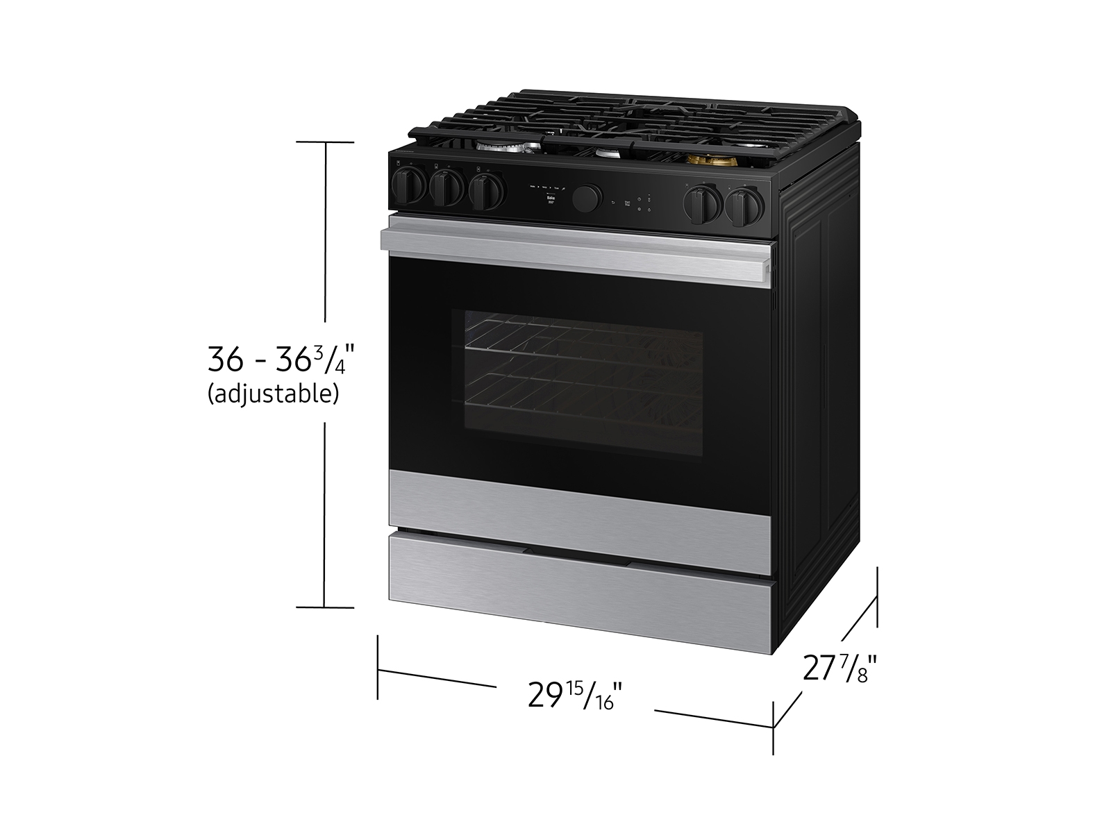 Bespoke Slide-in Gas Range NSG6DG8500SRAA