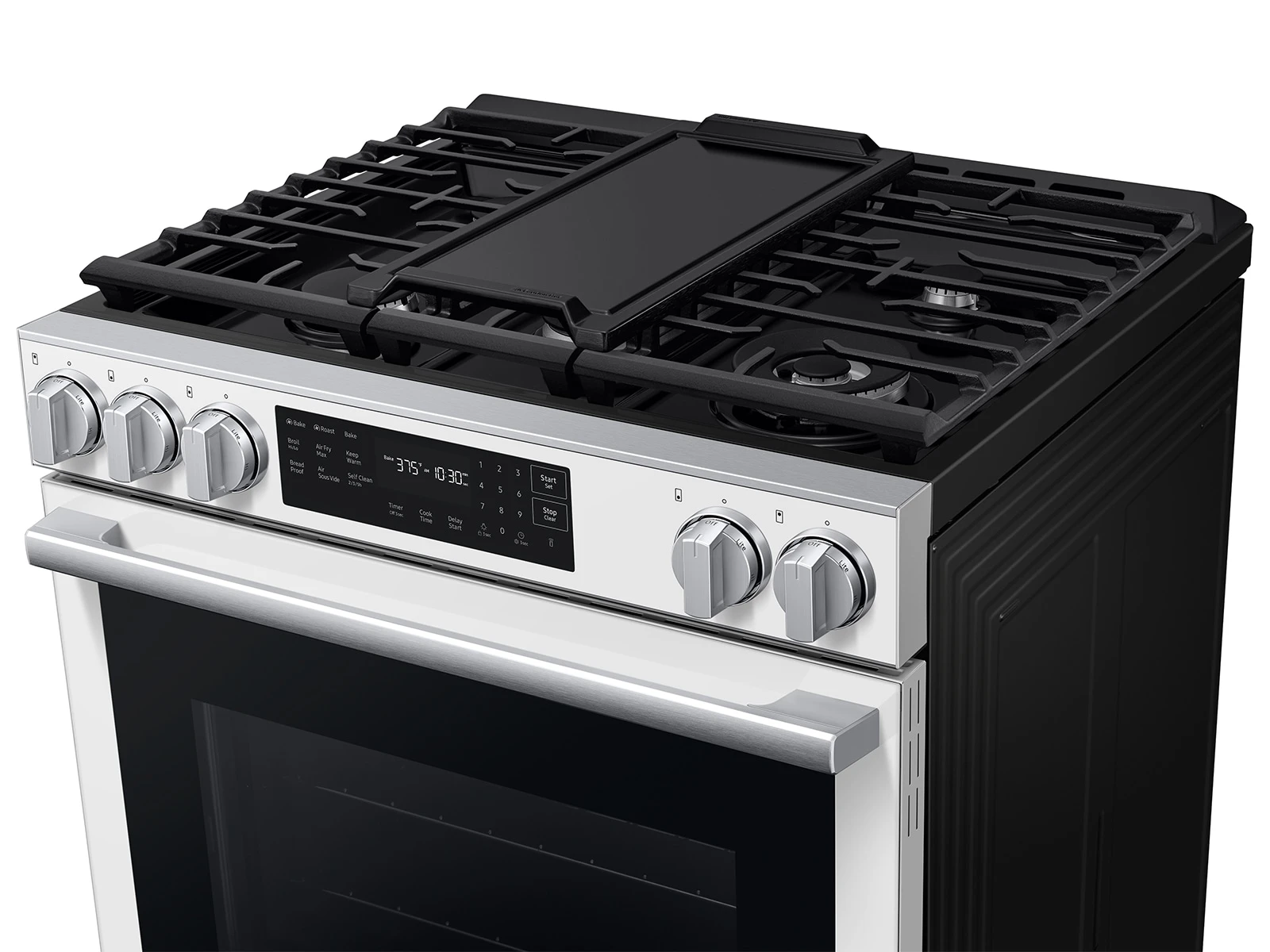 Bespoke Smart Slide-in Gas Range Pro Style Design | Air Fry Max True Convection NSG80H60SWAA