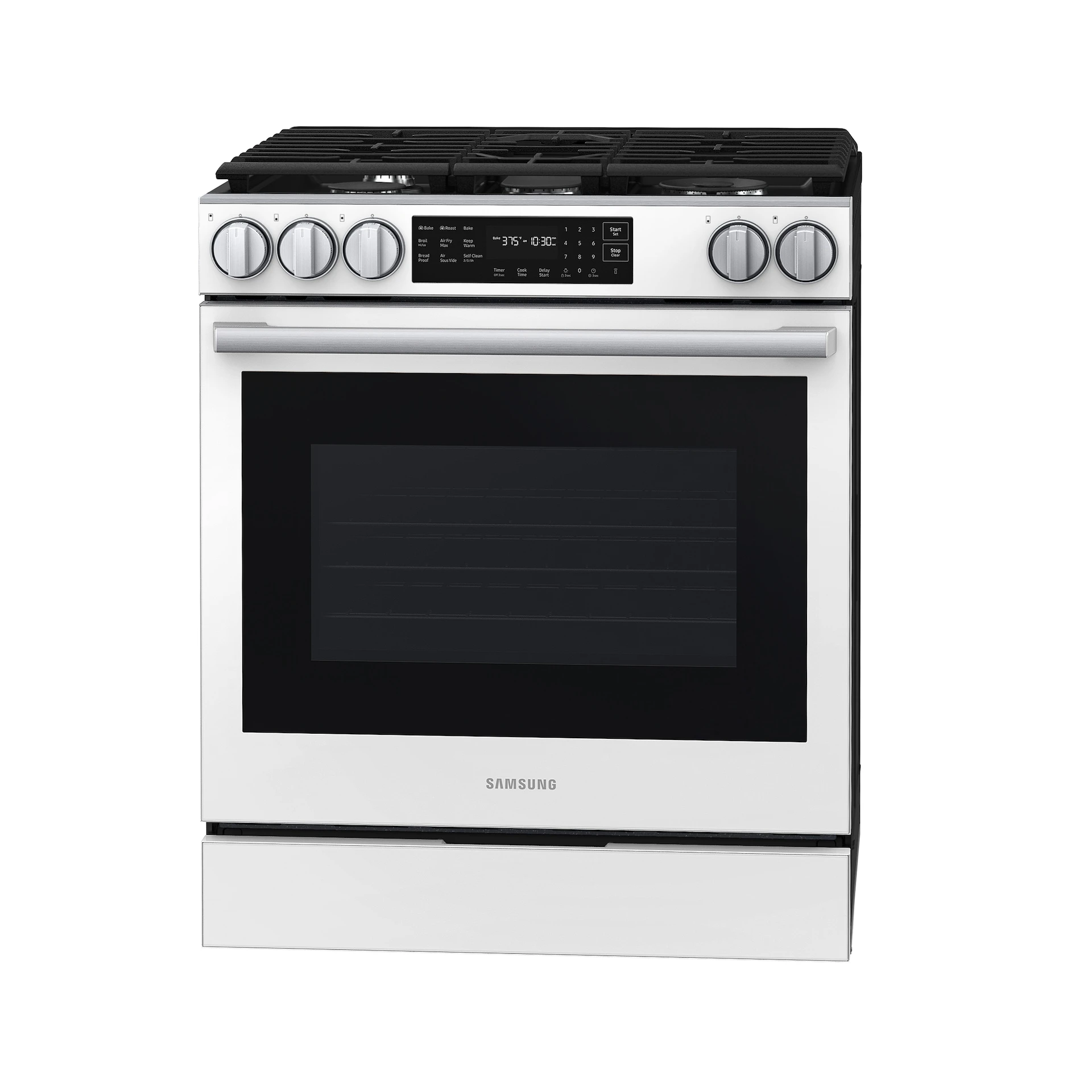 Bespoke Smart Slide-in Gas Range Pro Style Design | Air Fry Max True Convection NSG80H60SWAA