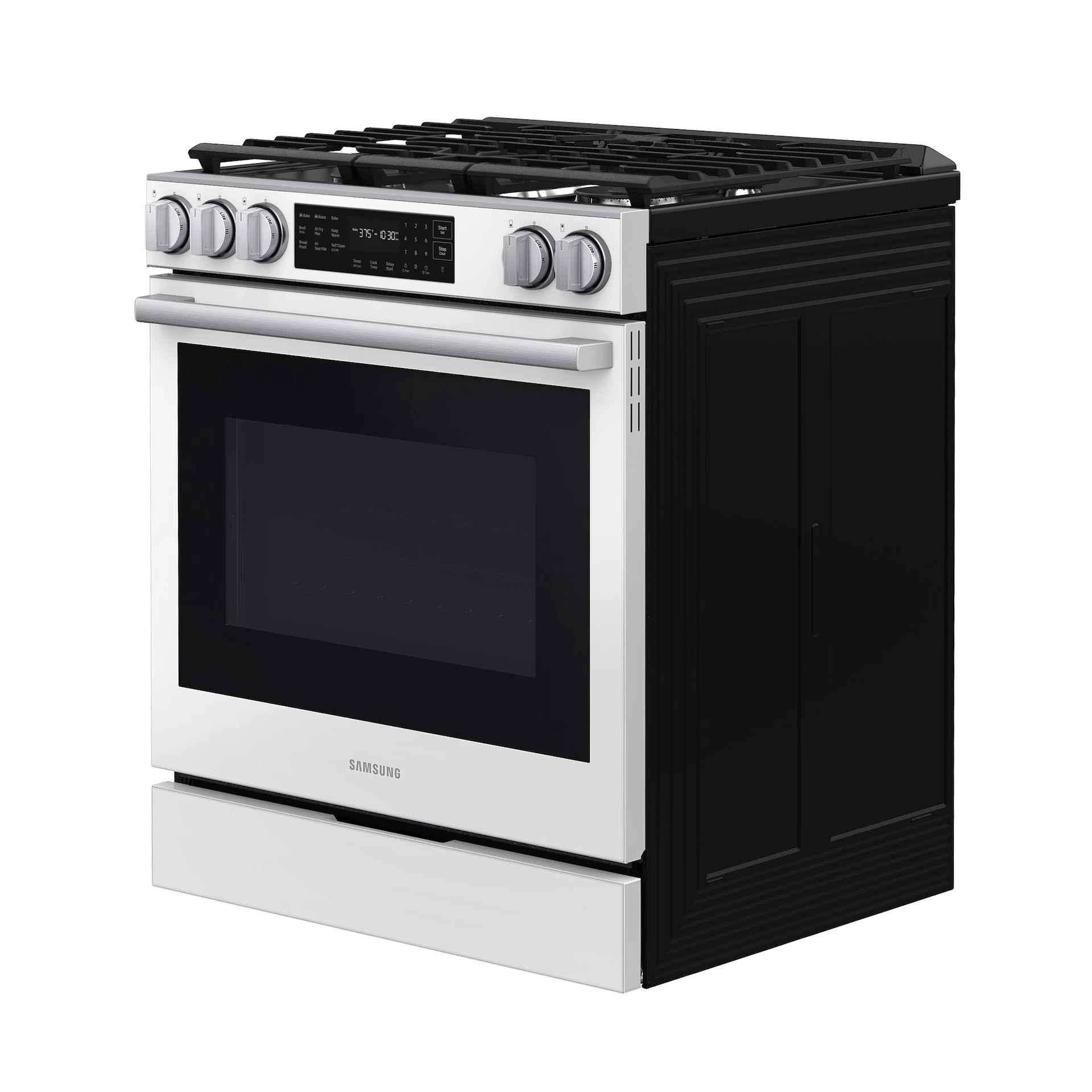 Bespoke Smart Slide-in Gas Range Pro Style Design | Air Fry Max True Convection NSG80H60SWAA