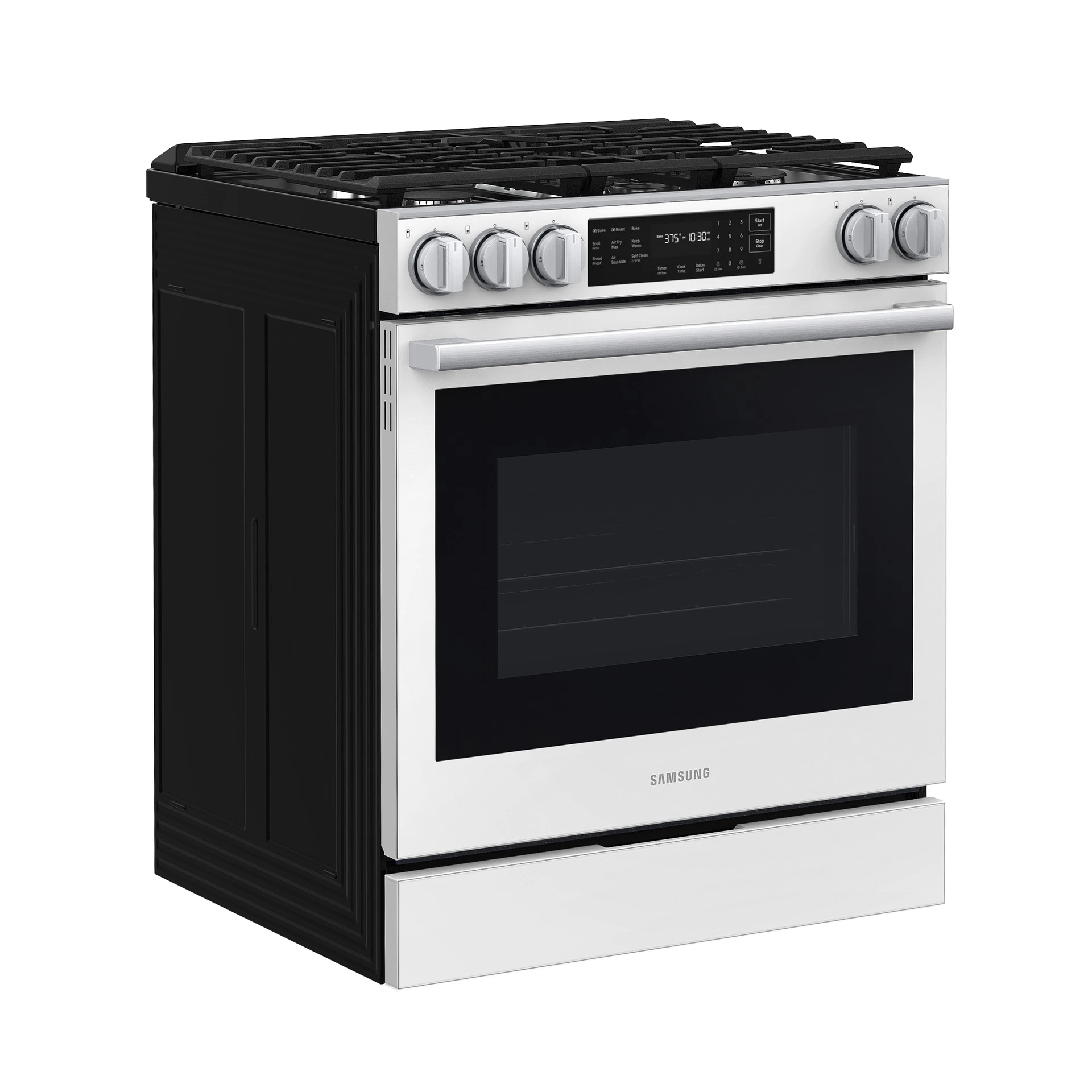 Bespoke Smart Slide-in Gas Range Pro Style Design | Air Fry Max True Convection NSG80H60SWAA
