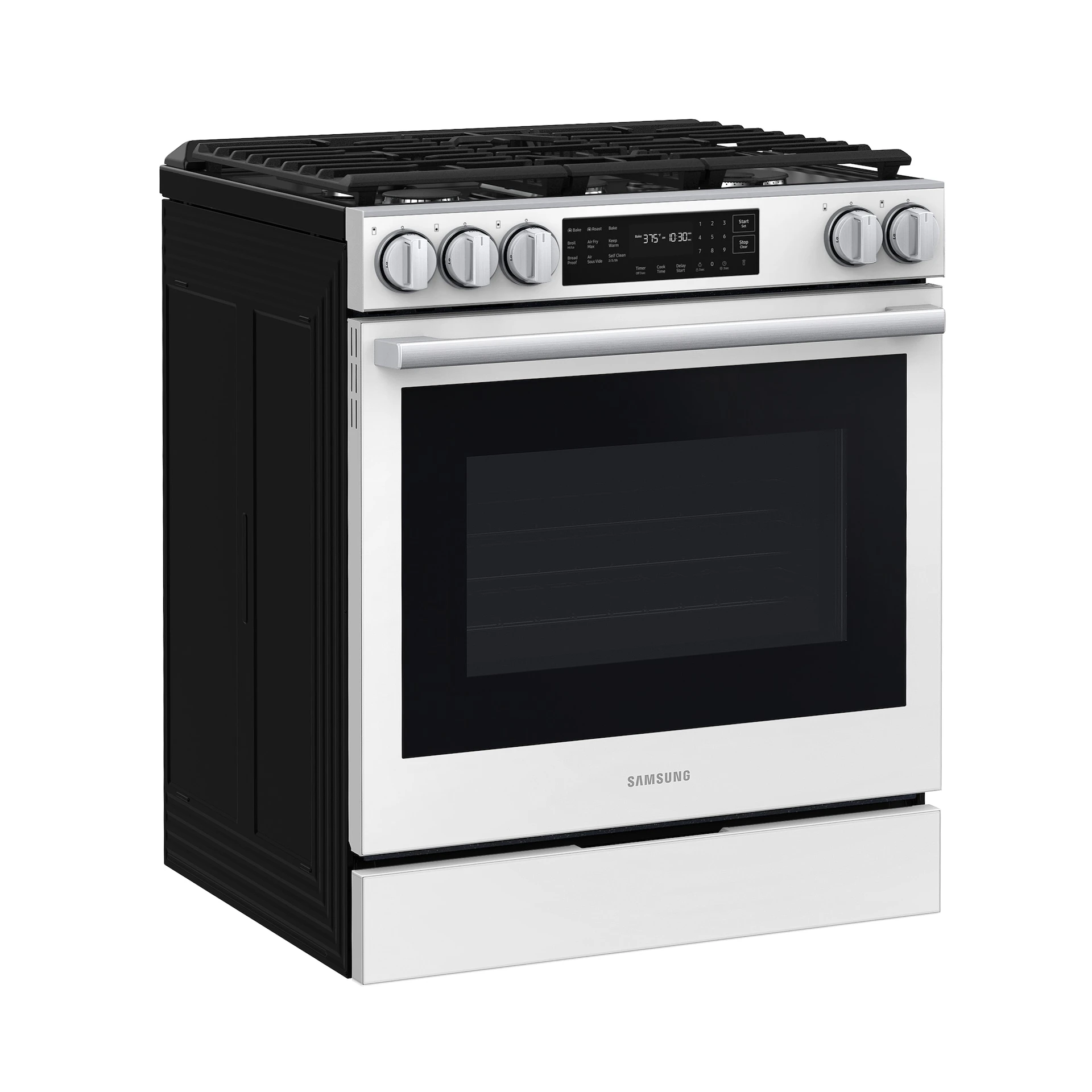 Bespoke Smart Slide-in Gas Range Pro Style Design | Air Fry Max True Convection NSG80H60SWAA
