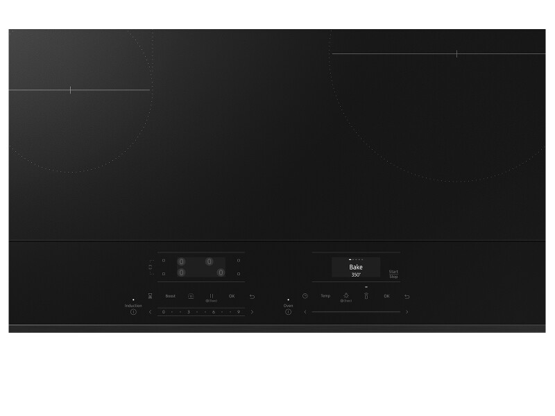 Bespoke 6.3 cu. ft. Smart Slide-In Induction Range with Anti-Scratch Glass Cooktop in Matte Black Steel NSI6DG9100MTAA