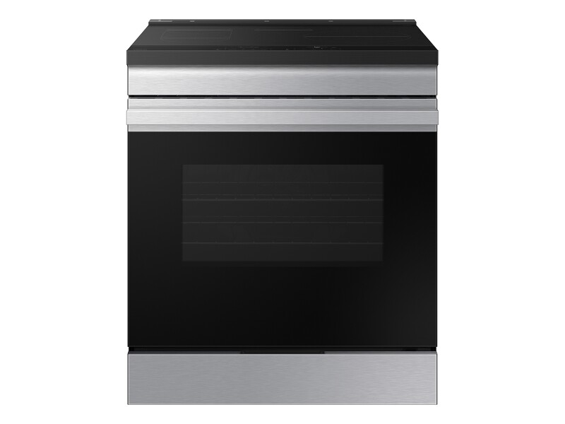 Bespoke 6.3 cu. ft. Smart Slide-In Induction Range with Anti-Scratch Glass Cooktop & Air Fry in Stainless Steel NSI6DG9300SRAA