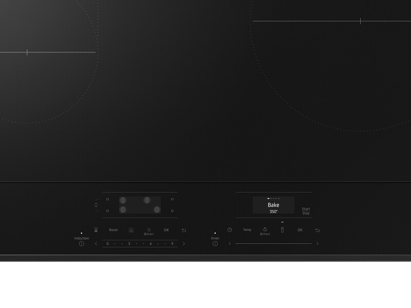 Bespoke 6.3 cu. ft. Smart Slide-In Induction Range with Anti-Scratch Glass Cooktop & Air Fry in Stainless Steel NSI6DG9300SRAA