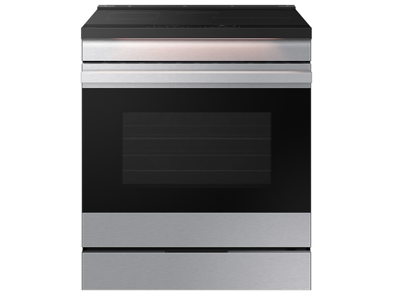 Bespoke 6.3 cu. ft. Smart Slide-In Induction Range with Ambient Edge Lighting™ & Air Sous Vide in Stainless Steel NSI6DG9500SRAA