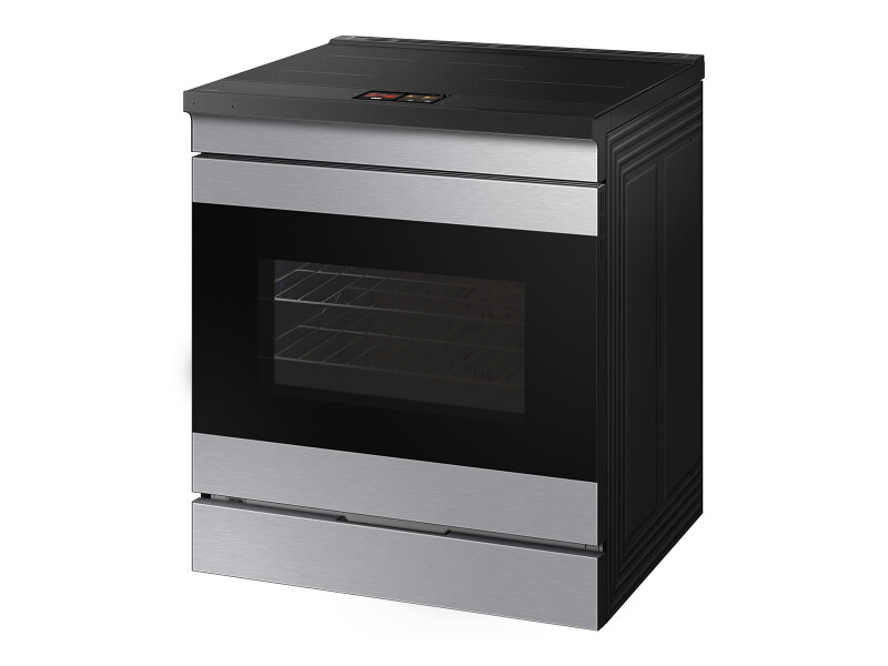 Bespoke 6.3 cu. ft. Smart Slide-In Induction Range with AI Home & Smart Oven Camera in Stainless Steel NSI6DG9900SRAA
