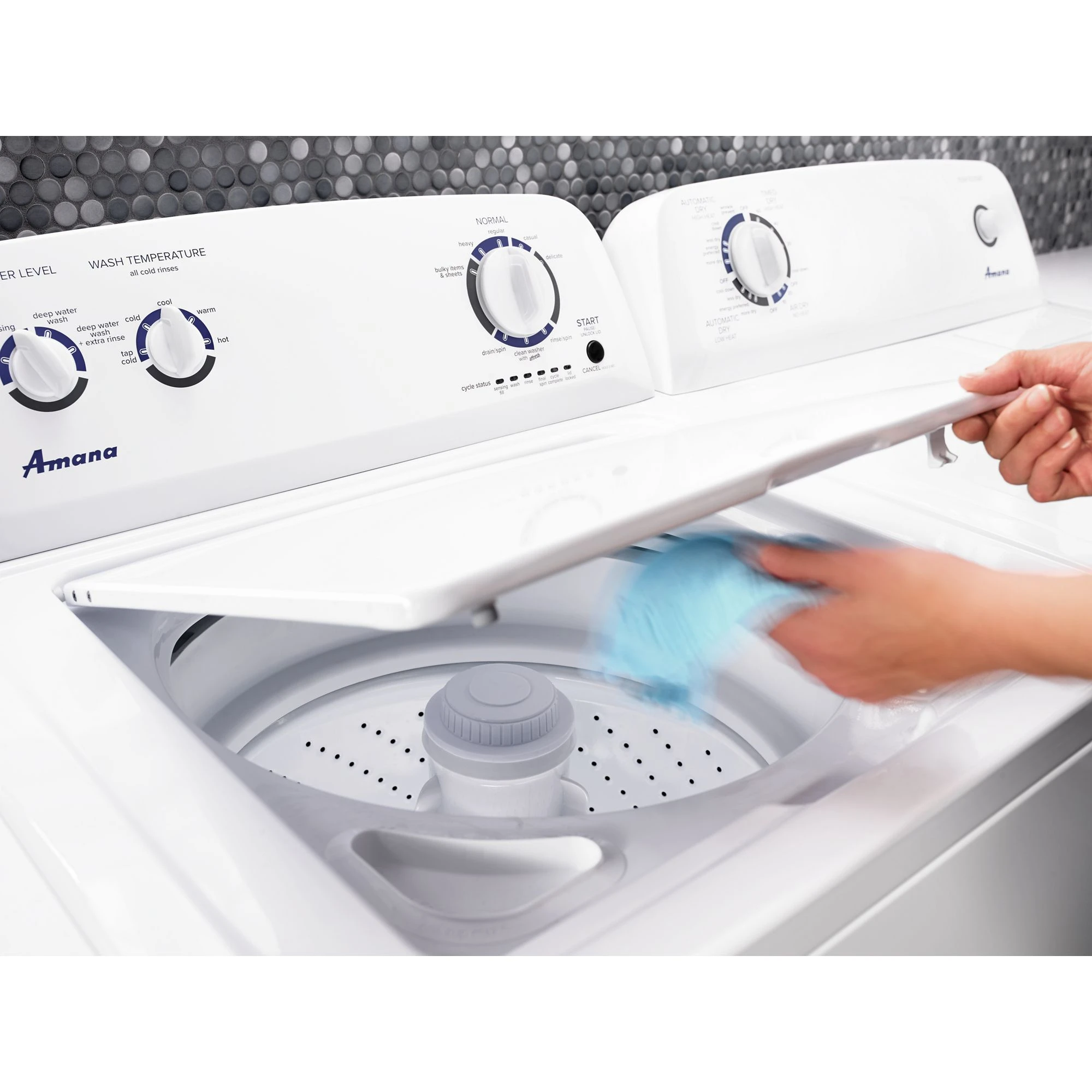 3.5 cu. ft. Top-Load Washer with Dual Action Agitator NTW4516FW
