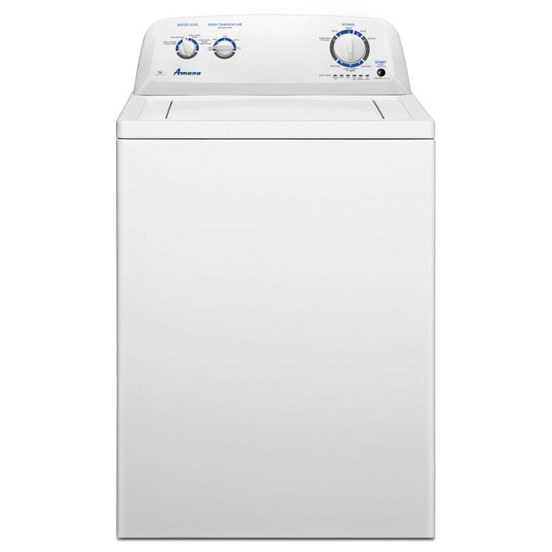 Amana 3.5 cu. ft. Top-Load Washer with Dual Action Agitator White NTW4516FW Picture 1