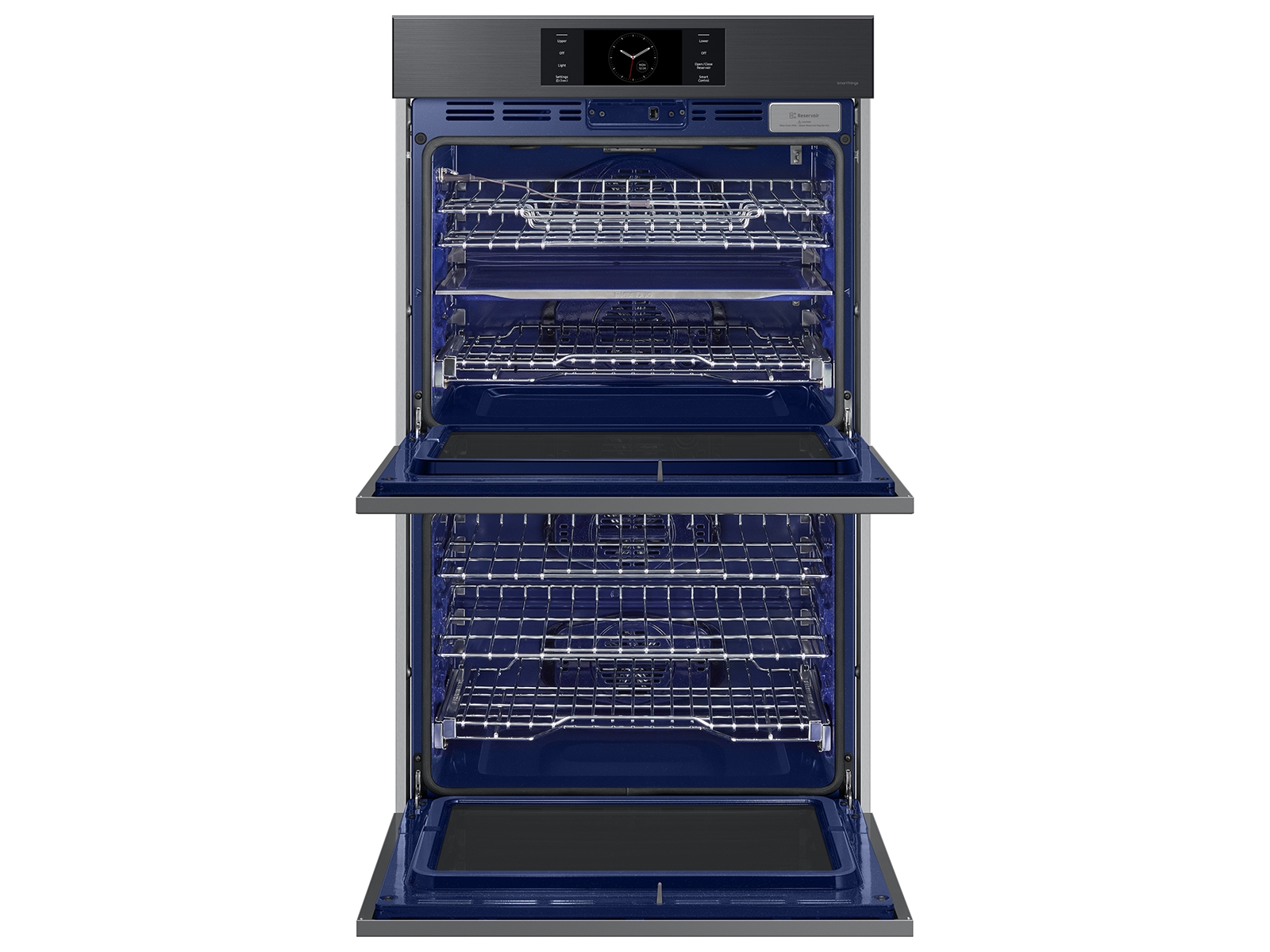 Bespoke 30" Matte Black Steel Double Wall Oven with AI Pro Cooking™ Camera NV51CG700DMTAA