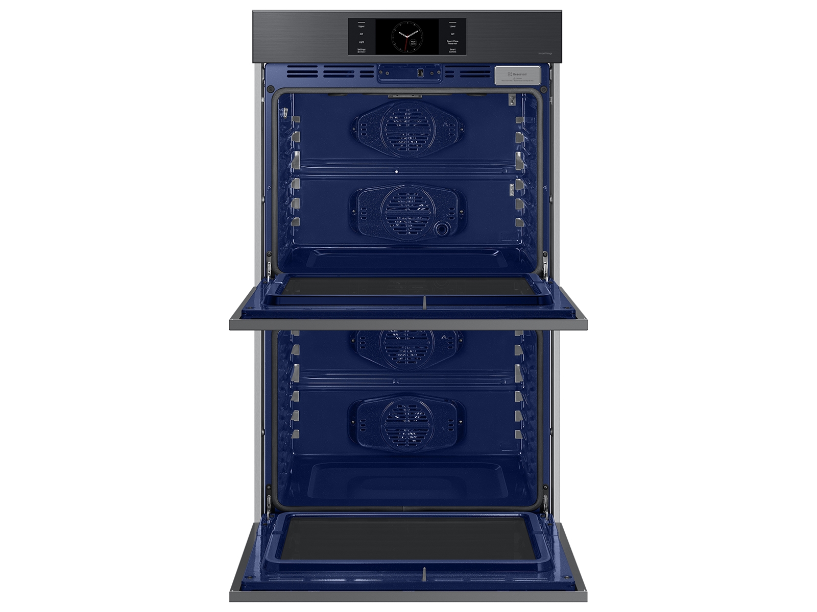 Bespoke 30" Matte Black Steel Double Wall Oven with AI Pro Cooking™ Camera NV51CG700DMTAA