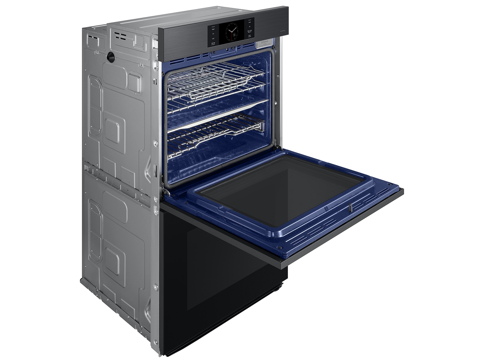 Bespoke 30" Matte Black Steel Double Wall Oven with AI Pro Cooking™ Camera NV51CG700DMTAA