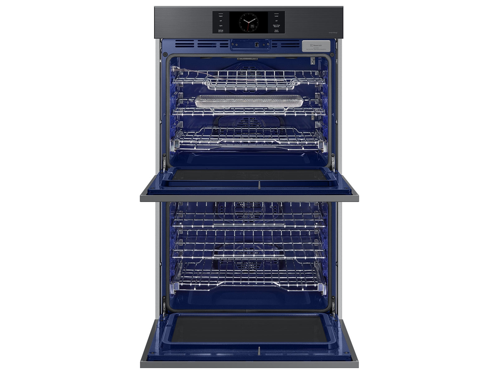 Bespoke 30" Matte Black Steel Double Wall Oven with AI Pro Cooking™ Camera NV51CG700DMTAA