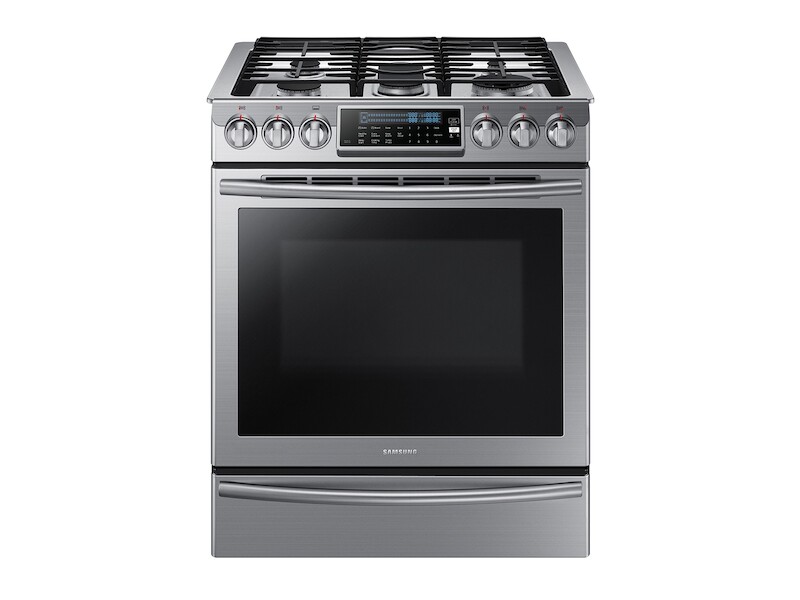 5.8 cu. ft. Slide-In Gas Range with True Convection NX58H9500WSAA