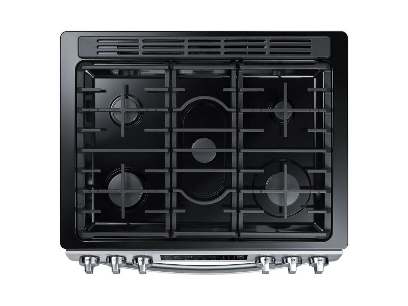 5.8 cu. ft. Slide-in Gas Range with Convection in Stainless Steel NX58R9421SG