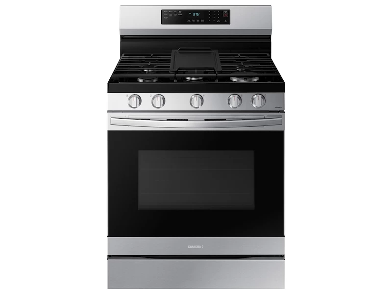 Samsung 6.0 cu. ft. Smart Freestanding Gas Range with No-Preheat Air Fry & Convection in Stainless Steel Fingerprint Resistant Stainless Steel NX60A6511SSAA Picture 1