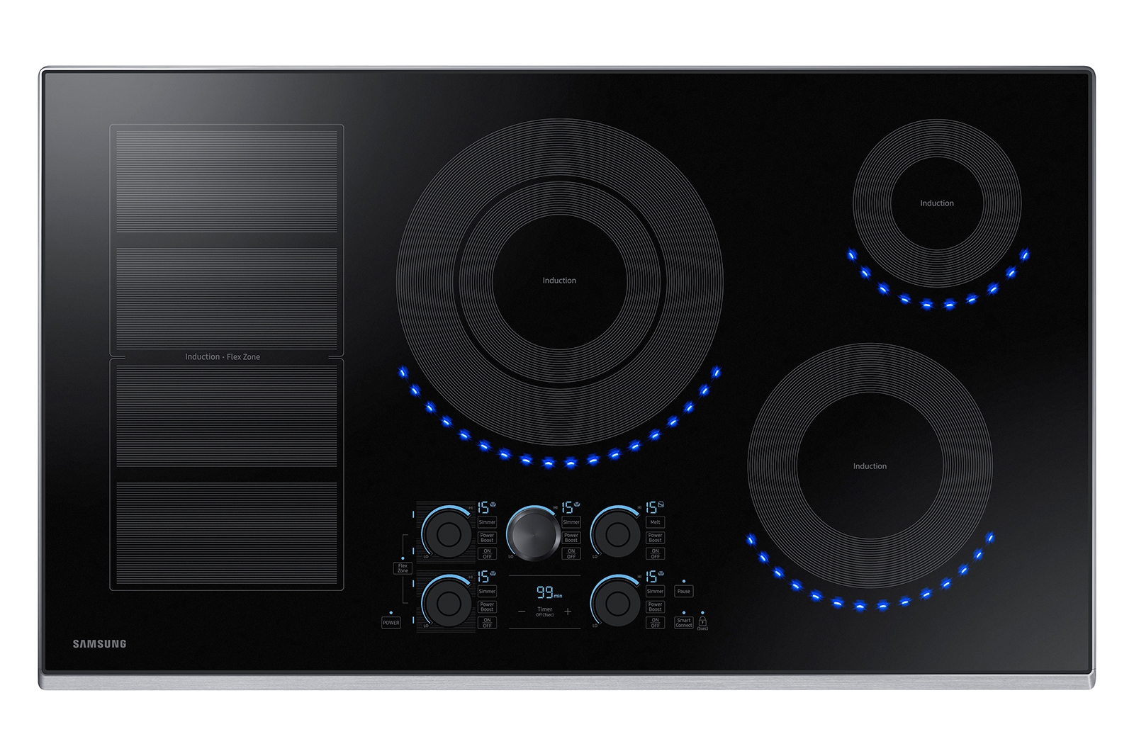 36" Smart Induction Cooktop in Stainless Steel NZ36K7880USAA
