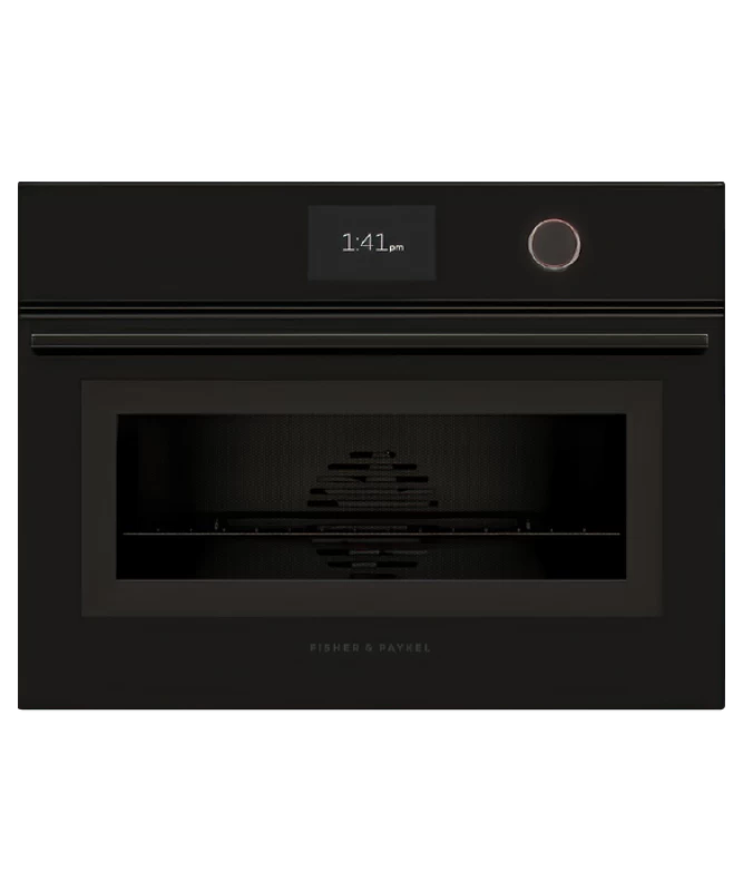 Fisher Paykel Combination Microwave Speed Oven, 24", 22 Function Black Glass OM24NMTDB1 Picture 1