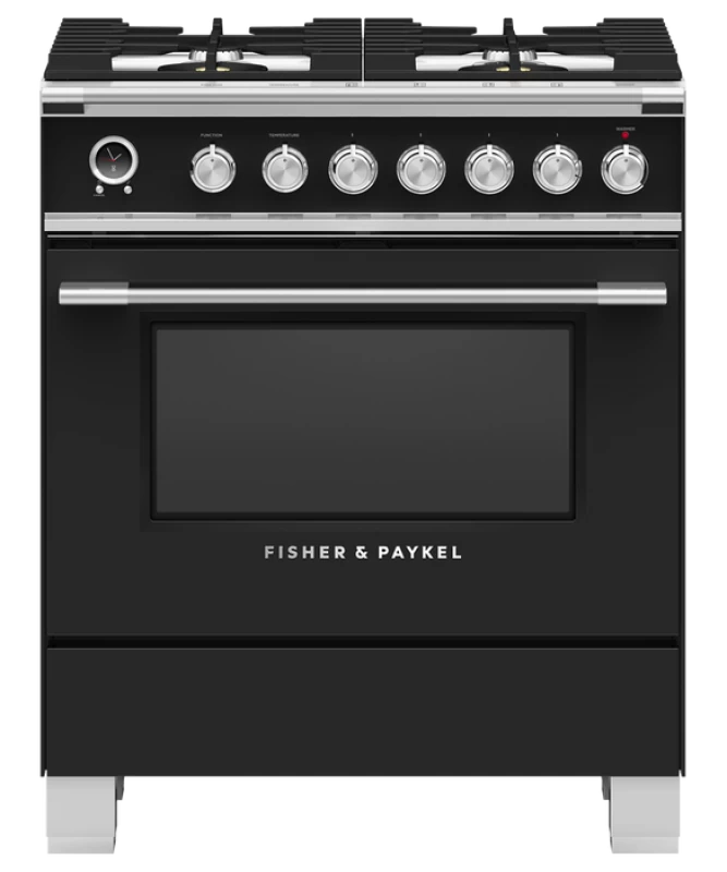 Dual Fuel Range, 30", 4 Burners, Self-cleaning OR30SCG6B1