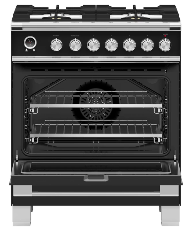 Dual Fuel Range, 30", 4 Burners, Self-cleaning OR30SCG6B1