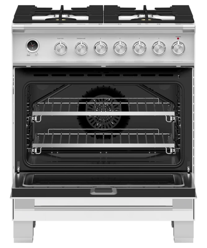 Dual Fuel Range, 30", 4 Burners, Self-cleaning OR30SCG6W1
