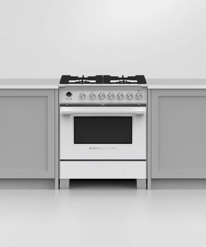 Dual Fuel Range, 30", 4 Burners, Self-cleaning OR30SCG6W1