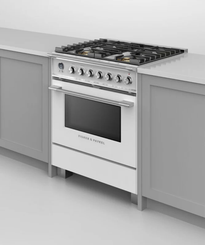 Dual Fuel Range, 30", 4 Burners, Self-cleaning OR30SCG6W1
