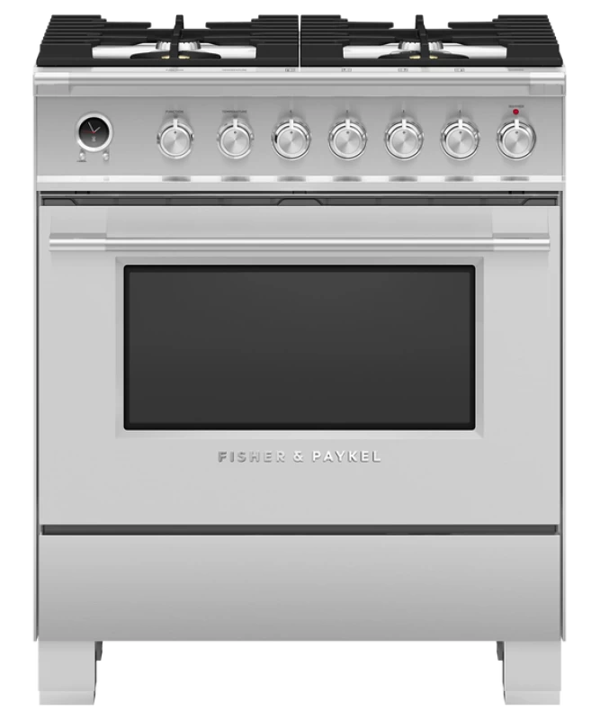 Dual Fuel Range, 30", 4 Burners, Self-cleaning OR30SCG6X1