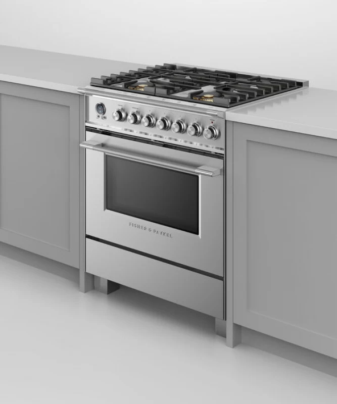 Dual Fuel Range, 30", 4 Burners, Self-cleaning OR30SCG6X1