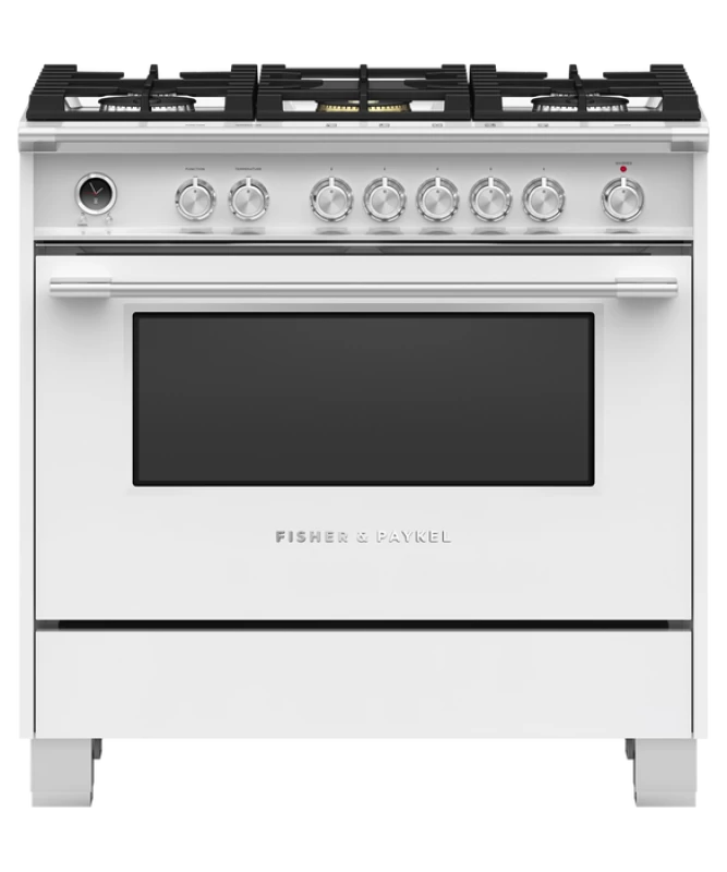 Dual Fuel Range, 36", 5 Burners, Self-cleaning OR36SCG6W1