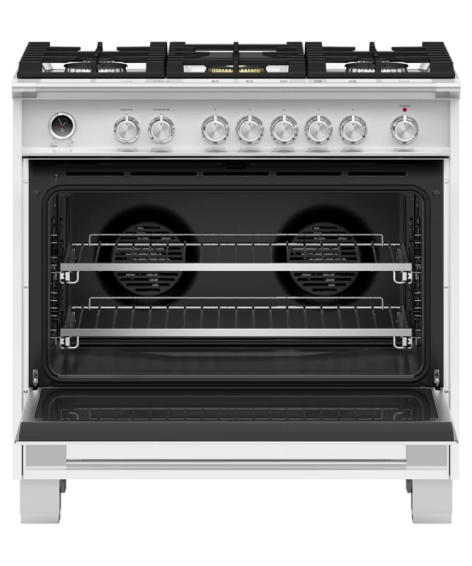 Dual Fuel Range, 36", 5 Burners, Self-cleaning OR36SCG6W1