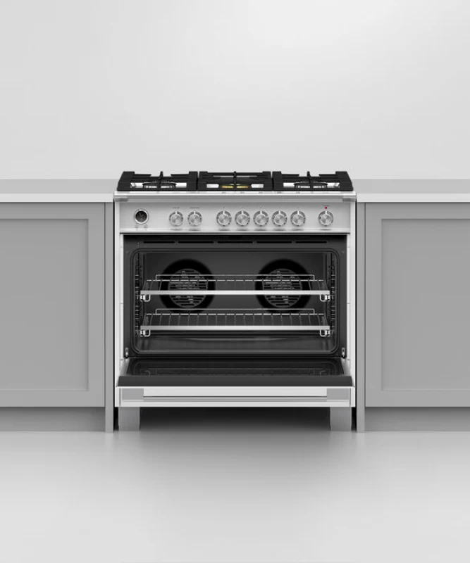Dual Fuel Range, 36", 5 Burners, Self-cleaning OR36SCG6W1