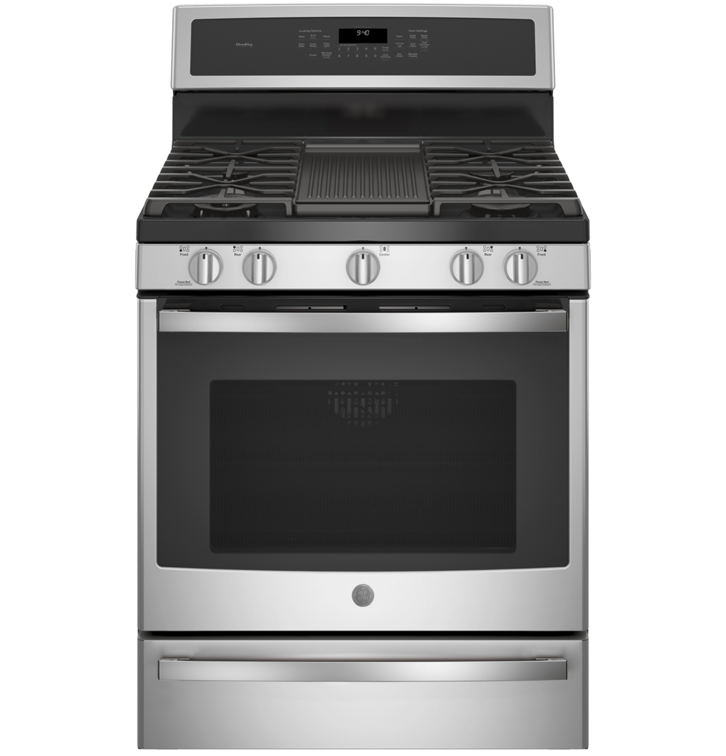 30" Smart Dual-Fuel Free-Standing Convection Range with Warming Drawer P2B940SEJSS