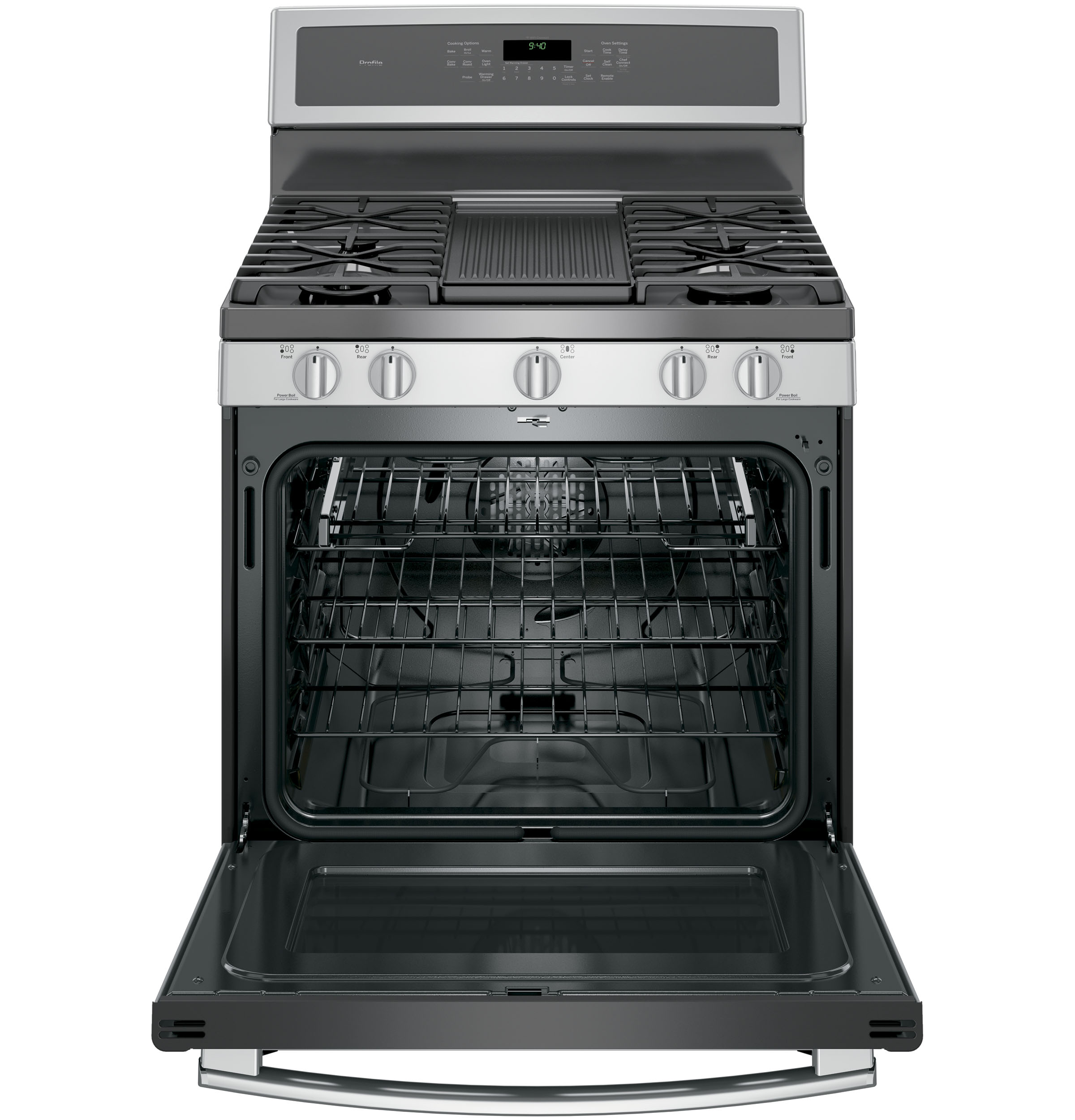 30" Smart Dual-Fuel Free-Standing Convection Range with Warming Drawer P2B940SEJSS