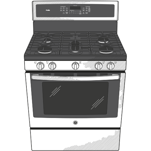 30" Smart Dual-Fuel Free-Standing Convection Range with Warming Drawer P2B940SEJSS