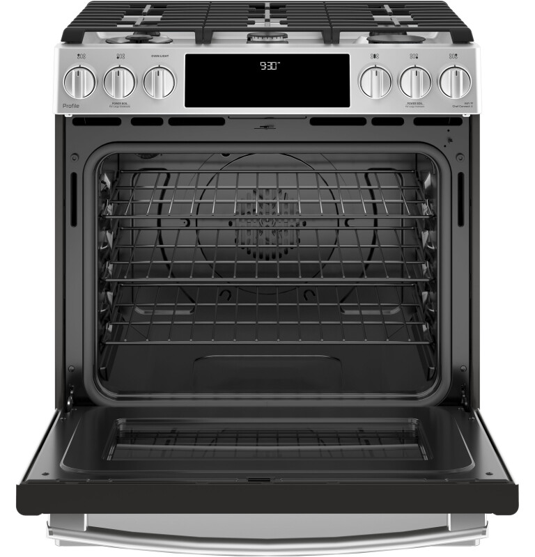 30" Smart Dual Fuel Slide-In Front-Control Range P2S930SELSS