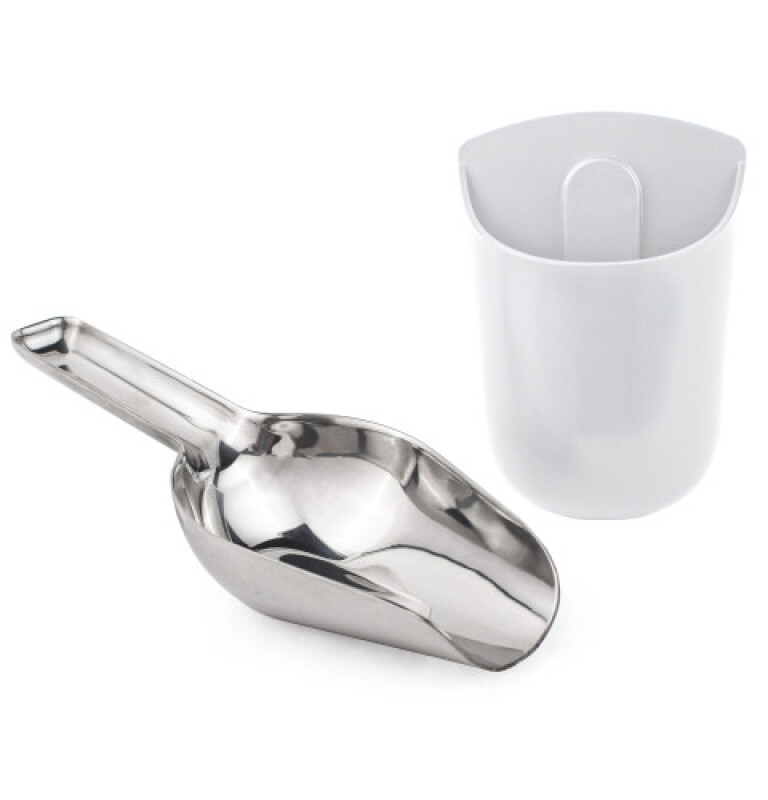 Profile™ Opal™ Stainless Steel Scoop + Holder P4HNKAS1WOW