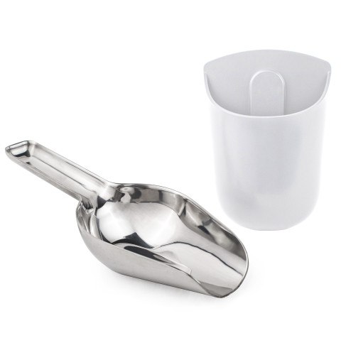 Profile™ Opal™ Stainless Steel Scoop + Holder P4HNKAS1WOW