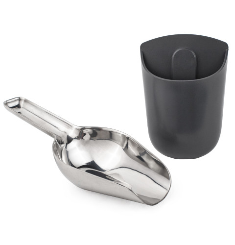 Profile™ Opal Stainless Steel Scoop + Holder P4HNKAS1WSS