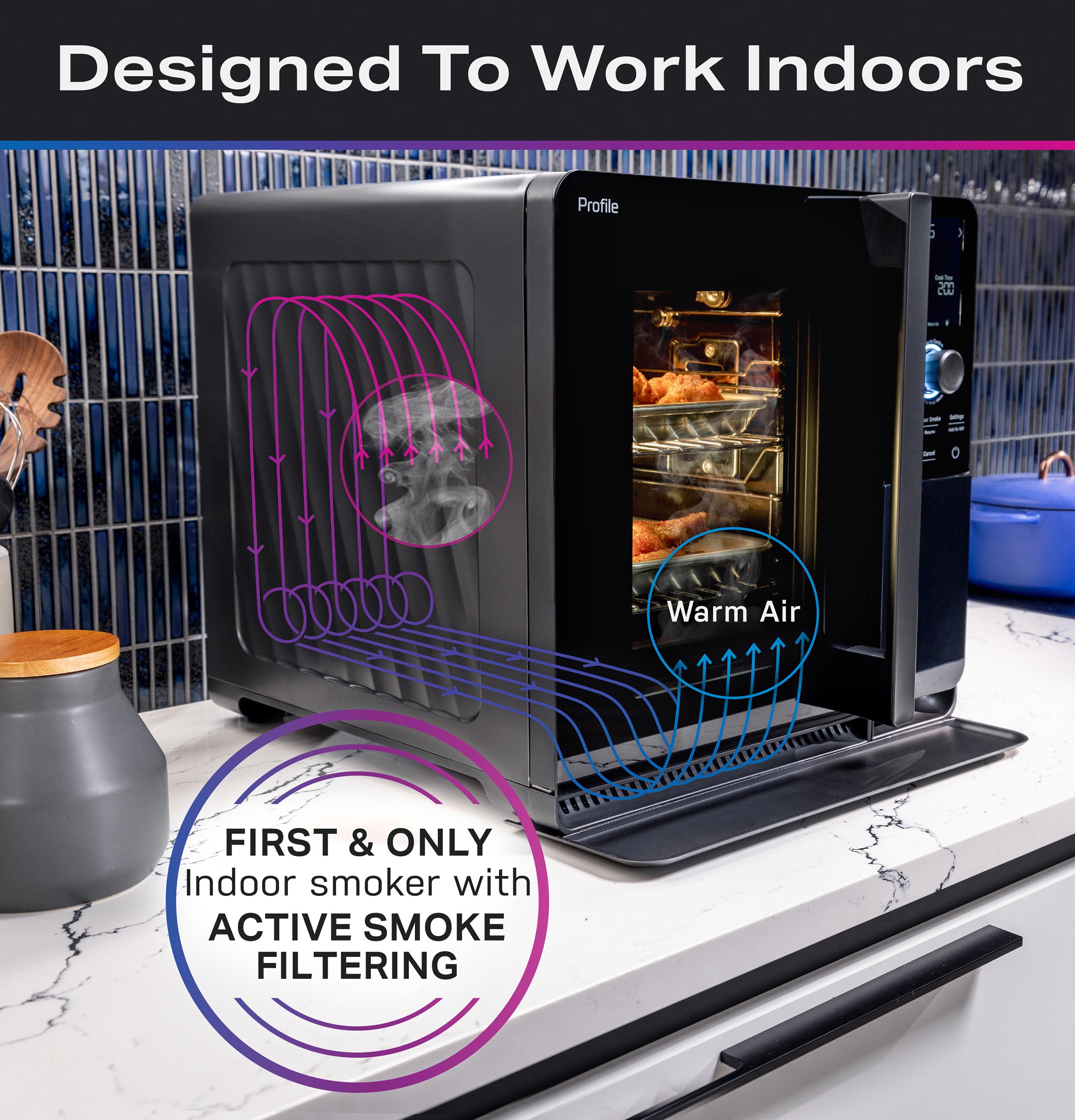 Smart Indoor Pellet Smoker P9SBAAS6VBB