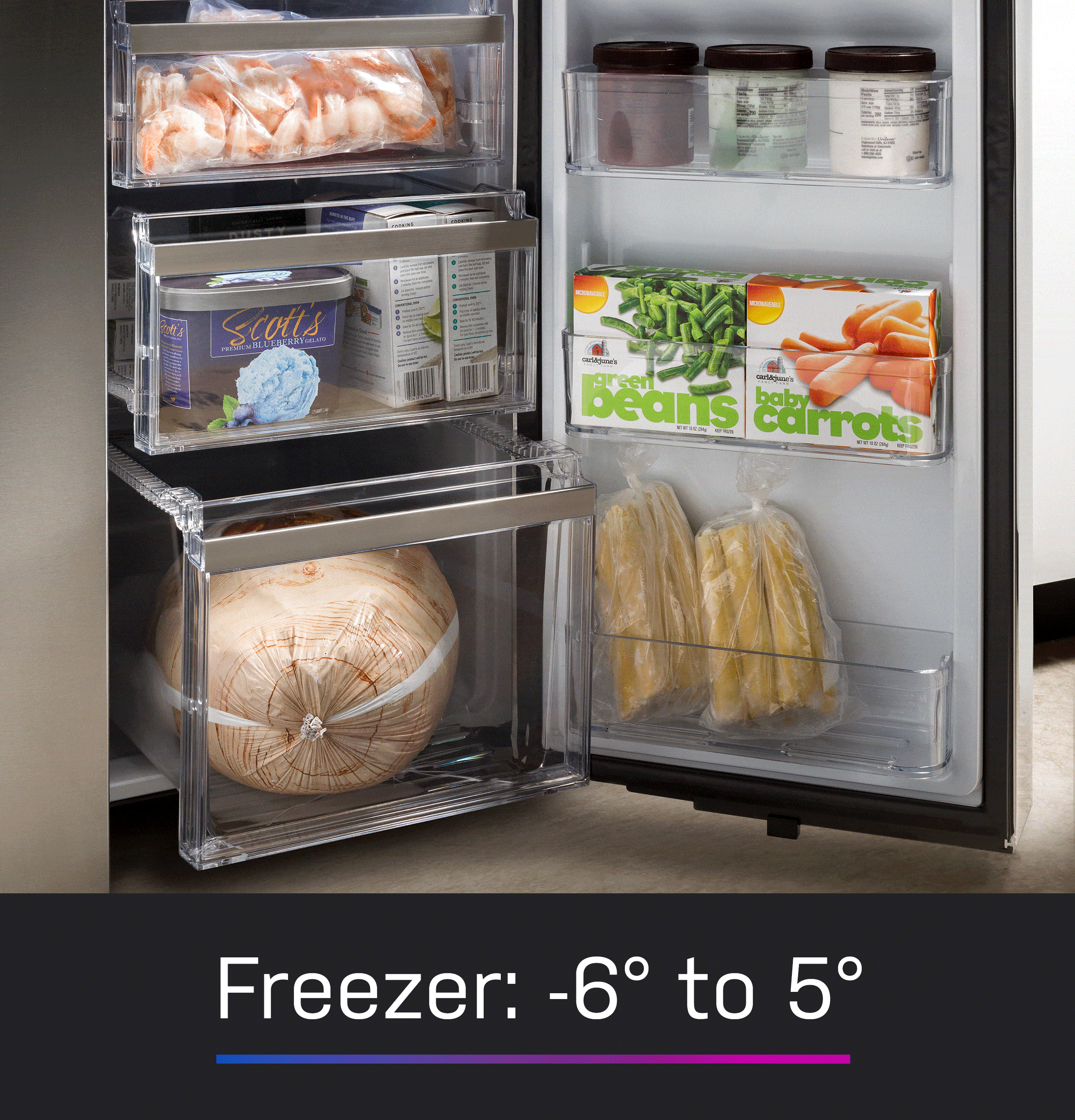 28.4 Cu. Ft. Quad-Door Refrigerator with Dual-Dispense AutoFill Pitcher and Door in Door PAD28BYTFS