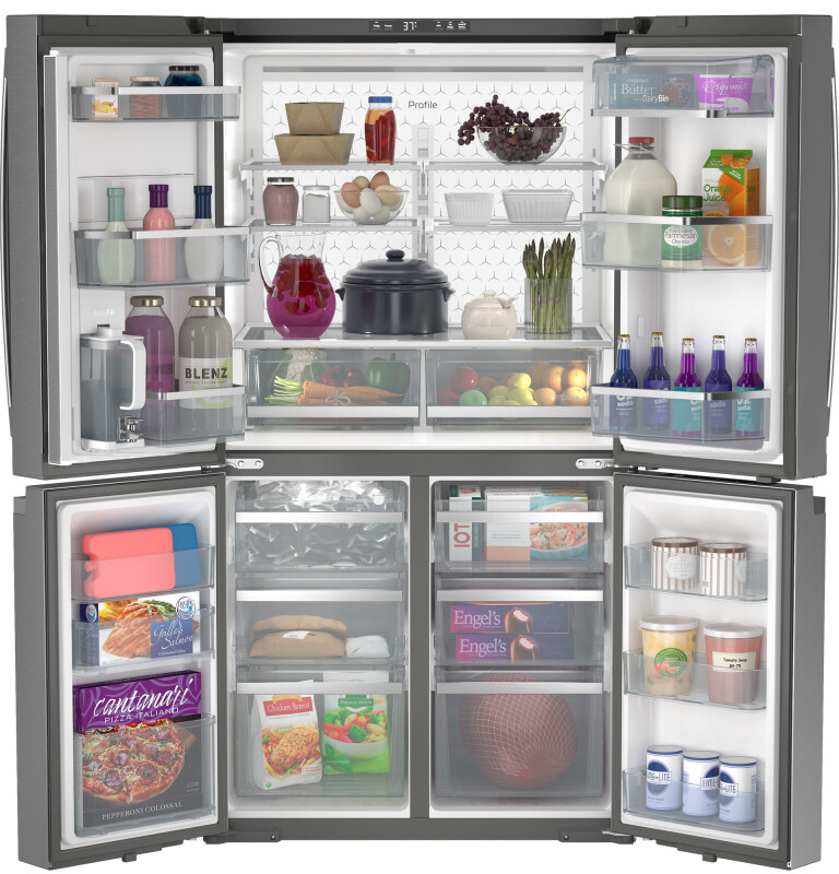 Ge Profile™ Energy Star® 28.3 Cu. Ft. Quad-door Refrigerator With Dual-dispense Autofill Pitcher PAE28BYTFS