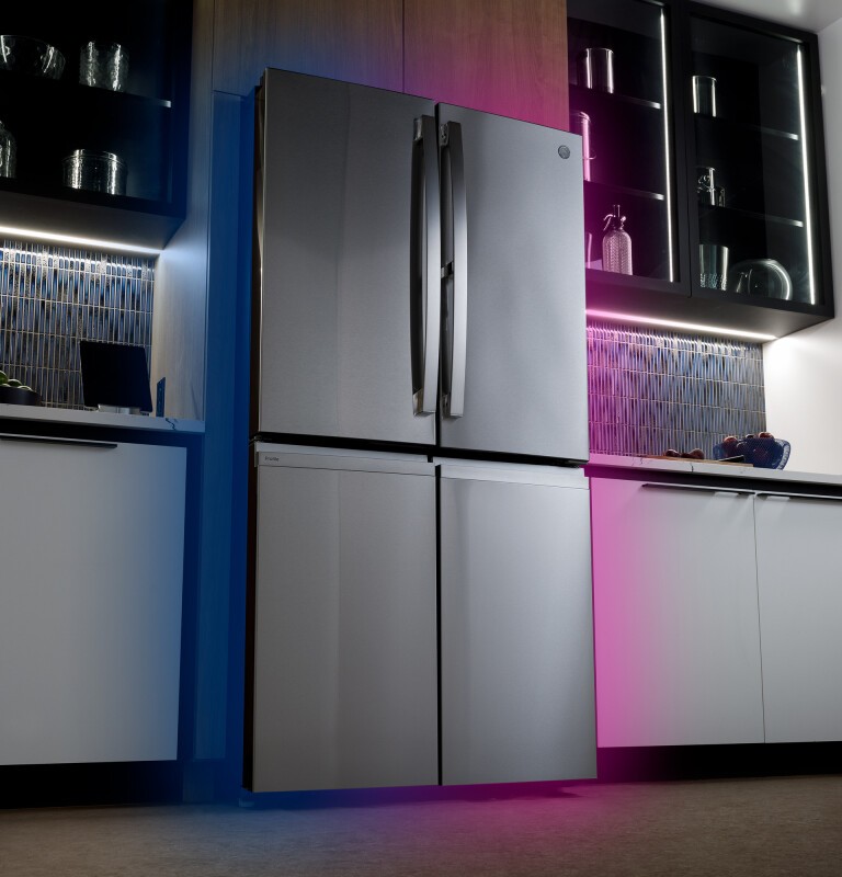 Ge Profile™ Energy Star® 28.3 Cu. Ft. Quad-door Refrigerator With Dual-dispense Autofill Pitcher PAE28BYTFS